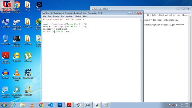 #Tutorial 7 | Python Complete Course For Beginners in Hindi | Ch-3(Practical) Class 11 | Latest 201 смотреть онлайн