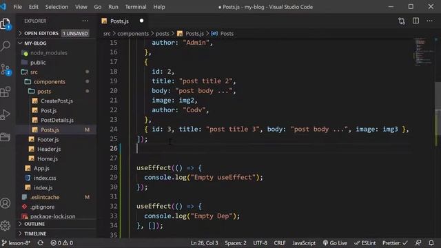 #9 - useEffect Hook - كورس تعلم React смотреть онлайн