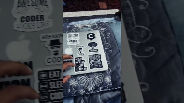 Stickers For MacBook Before And After #macbook #stickers #dailyvlog