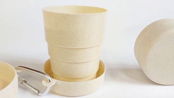 Складной стакан из эко пластика Plegable сертификация Food Grade