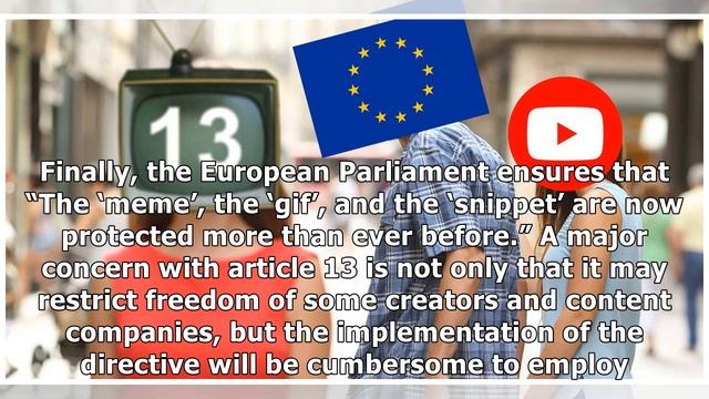 EU Parliament Approves new Copyright Law: Article 13 смотреть онлайн