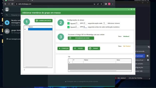 Como usar a WaSender - Adicionar membros em grupos no automático смотреть онлайн