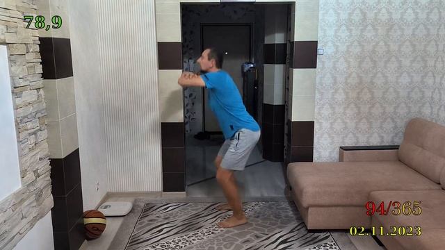 94/365: приседания, подтягивания, вис на турнике. смотреть онлайн