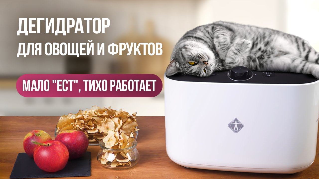 Дегидратор для овощей и фруктов. Мало "ест", тихо работает. смотреть онлайн