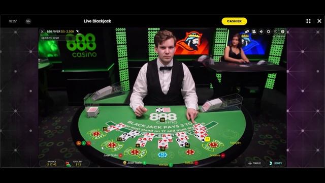 888 Casino Blackjack Bonus Extravagance MASSIVE HANDS смотреть онлайн