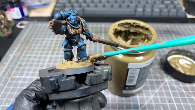 How to paint Space Marines: Ultramarines - Grimdark Style Warhammer смотреть онлайн