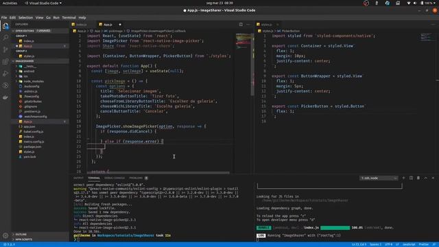 Tutorial React Native #2: Compartilhando imagens da galeria смотреть онлайн