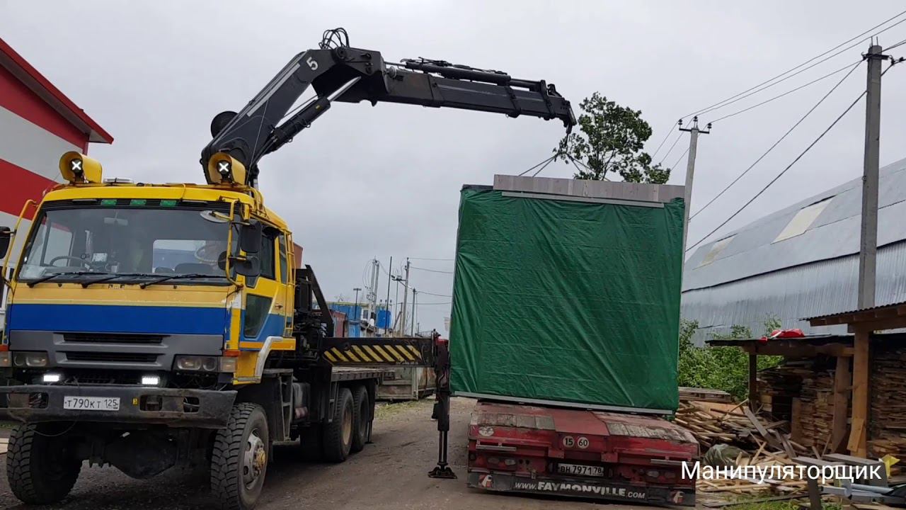 Модульный дом.погрузка на трал смотреть онлайн