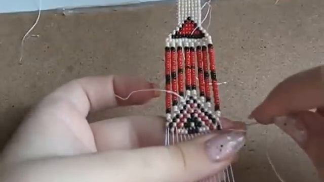 Гердан из бисера своими руками на станке/ DIY смотреть онлайн