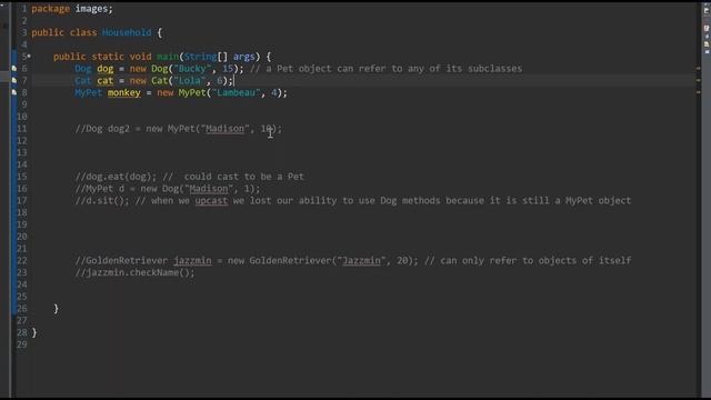 Casting with Subclasses Java + instanceof смотреть онлайн