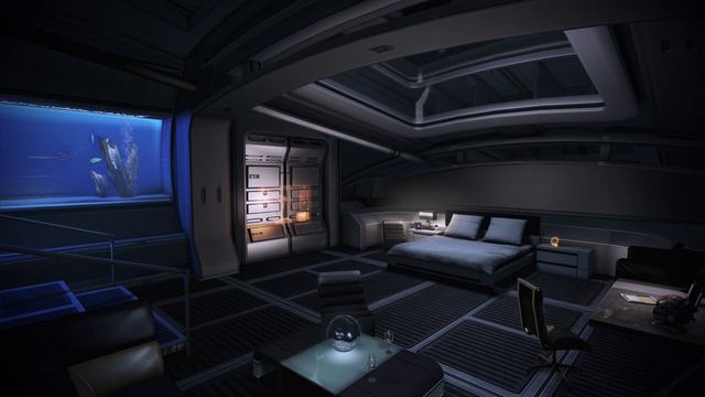 1 Hour Normandy SR2 Ambiente: Captain's Cabin [Mass Effect 2: Legendary Edition - 4K] смотреть онлайн