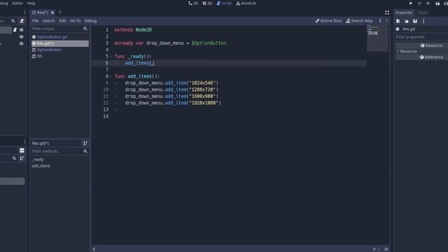 How to Create Resolution Drop Down Menu in Godot смотреть онлайн