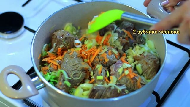 Паста орзо (Ризони) с говядиной по турецки . Orzo pasta with beef, Turkish recipe . Γιουβέτσι . смотреть онлайн