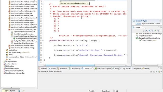 HOW TO RENAME JAVA CLASS IN ECLIPSE SHORT CUT DEMO смотреть онлайн