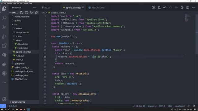 django and vuejs graphql part 6 creating vue app and setting up apollo graphql смотреть онлайн
