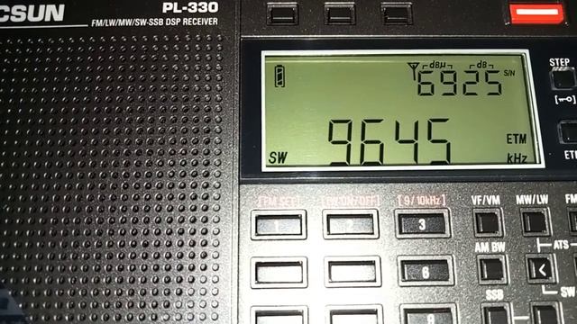 KBS WORLD Radio 9645kHz TECSUN PL-330 смотреть онлайн