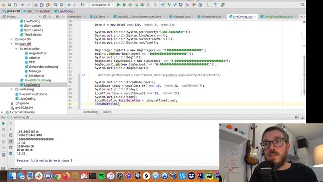 DHBW Java Vorlesung TINF19 - Kapitel 6 - Video 3 - Neue Date Api смотреть онлайн