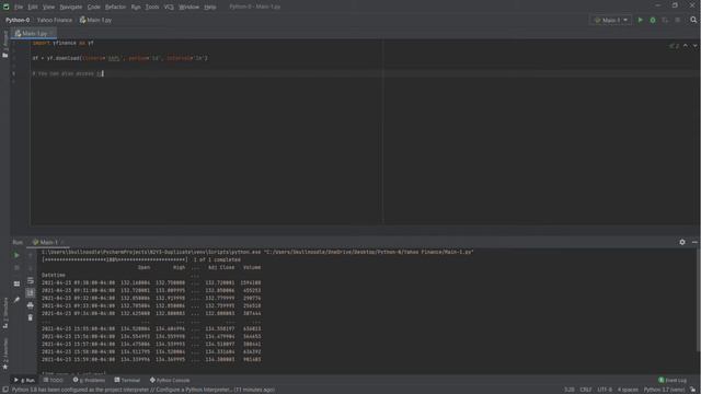 How to import data with yfinance module in python смотреть онлайн