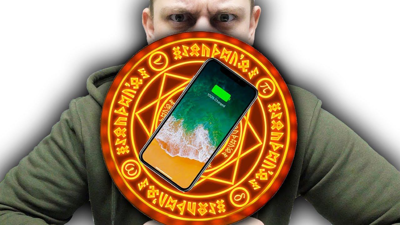 Беспроводная зарядка с рунами с Алиэкспресс. смотреть онлайн