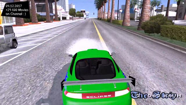Mitsubishi Eclipse Grand Theft Auto San Andreas GTA SA MOD _REVIEW смотреть онлайн