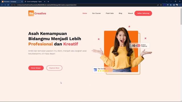 01. Membangun Website Online Course Menggunakan Bootstrap 5 & SASS: Review Project смотреть онлайн