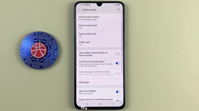 How to lock the home screen application layout on Samsung A70 Android 11 смотреть онлайн