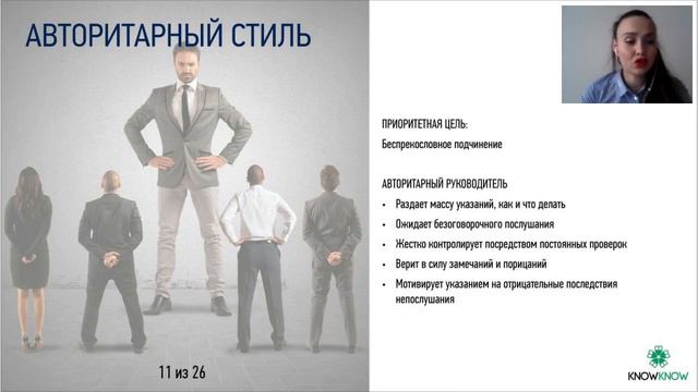 Лидерство и руководство.  Стили лидерства