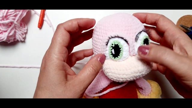 МК по вязанию игрушки амигуруми Amy Rose - подружка Соника. ( часть 2) смотреть онлайн