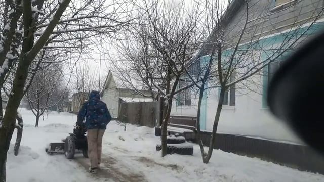 СНЕГОПАД 2020 .В ДЕЛЕ МОТОБЛОК И ПЕРЕДЕЛАННАЯ ЛОПАТА смотреть онлайн