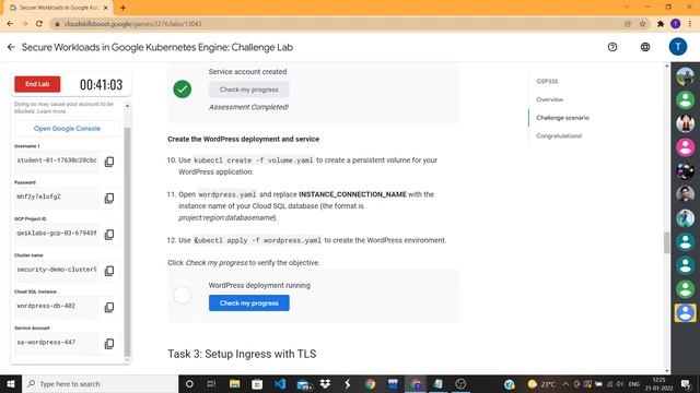 Secure Workloads in Google Kubernetes Engine: Challenge Lab смотреть онлайн