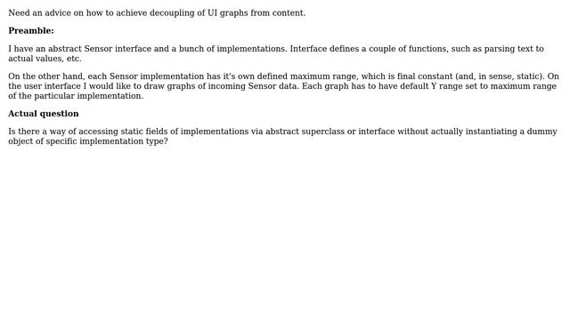 Access static constant via interface or abstract class in java without instantiating смотреть онлайн