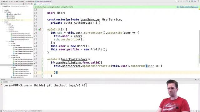 Angular with Firebase part 53 of 70 - Add update profile code to the typescript code смотреть онлайн