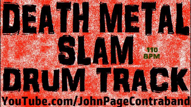 Slam Death Metal Drum Backing Track 110 bpm смотреть онлайн