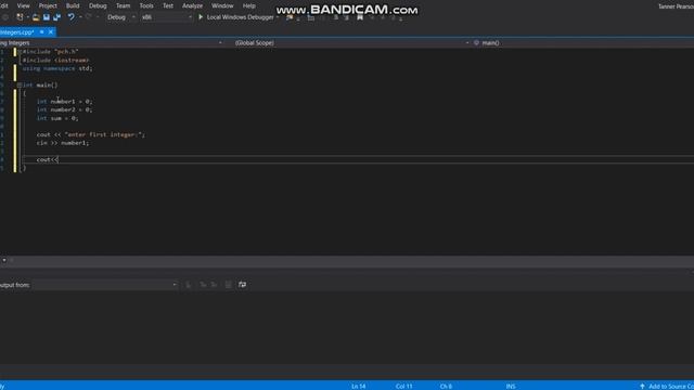Adding integers in C++ смотреть онлайн