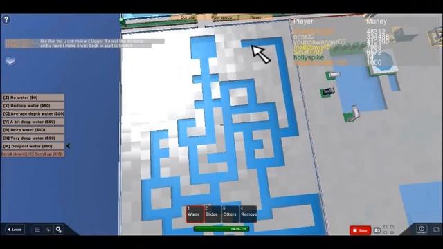 How to make a pool underground pool maze on roblox on pool tycoon 3 :D смотреть онлайн