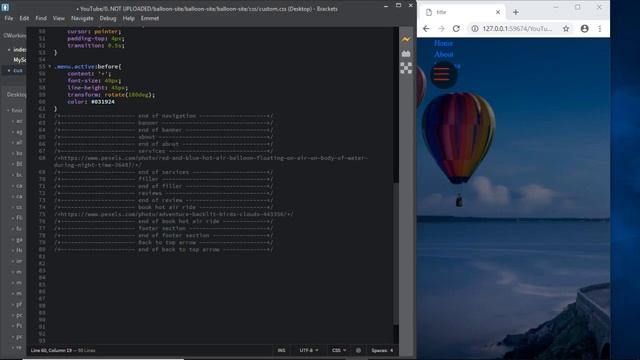 bootstrap 4 how to complete web site balloon spin out navigation html css & java смотреть онлайн