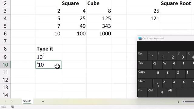 How to Calculate and Type Exponents (Power, Indices) in Excel | Square, Square Root, Cube, Cube Roo смотреть онлайн