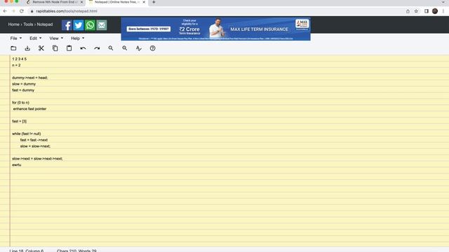 Remove Nth Node From End of List #LinkedList#List#leetcode#C++#Coding round#DSA#RemoveNthNodeFromEn смотреть онлайн