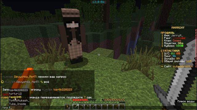 АНАРХИЯ - МОЙ ПЕРВЫЙ ВАЙП НА СЕРВЕРЕ  | CUBEWORLD