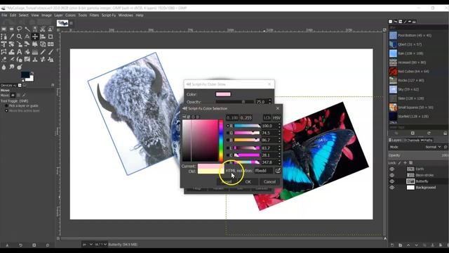 Add Layer Effects using Script-Fu смотреть онлайн