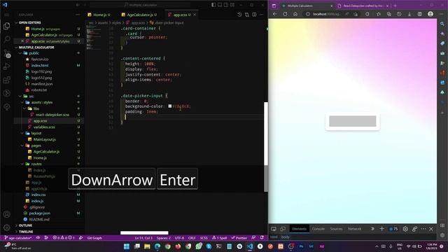 Age Calculator using ReactJs ??? | react-router-dom | react-datepicker | Part 1 смотреть онлайн