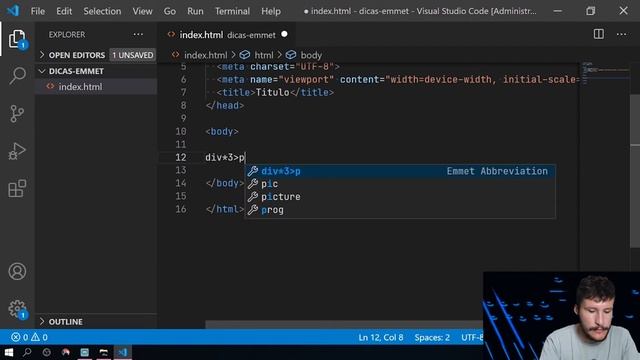 O que é o Emmet e como utilizar no vscode para o seu favor ? смотреть онлайн