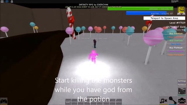 Roblox Infinity rpg How to level up fast! смотреть онлайн