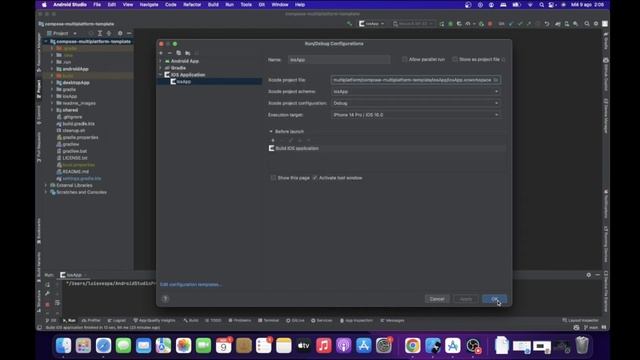 run ios application on android studio with compose multiplatform смотреть онлайн