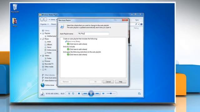 How to create an auto playlist in Windows® Media Player смотреть онлайн