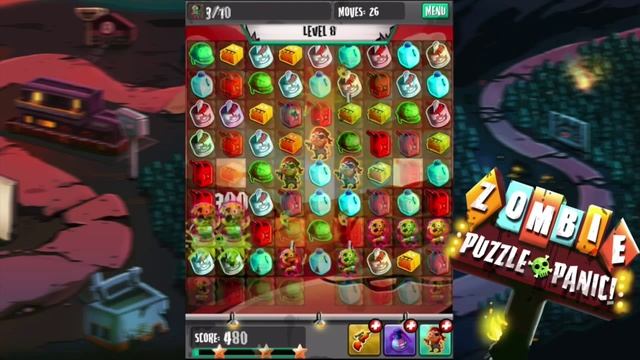 Zombie Puzzle Panic - Google Play Android Trailer смотреть онлайн