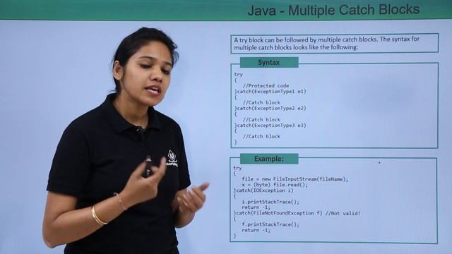 Java - Multiple Catch Blocks смотреть онлайн