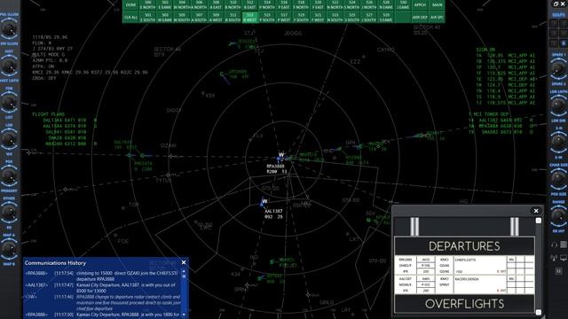 ATCpro Air Traffic Control Simulator: Video # 39 Kansas City, MO Sectors Explained. смотреть онлайн