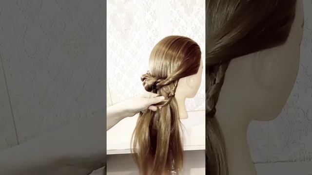??ЛЕГКАЯ прическа за МИНУТУ ?Красивая прическа на свадьбу? Прическа в школу ☀️ Вечерняя прическа ? смотреть онлайн