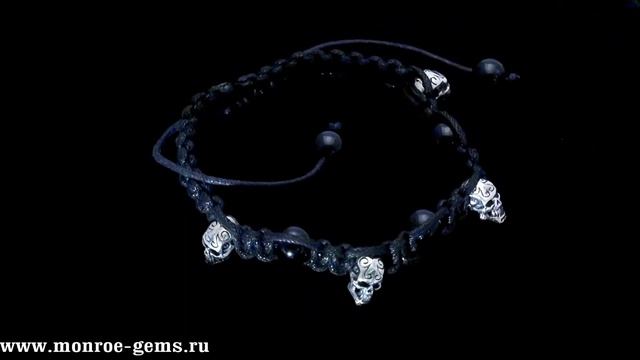 Браслет-макраме серебряный смотреть онлайн